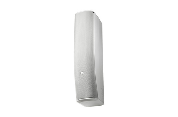 JBL CBT 70J-1-WH - High-Power J-shaped line array column 70 cm J-Shaped Coaxial Line Array with 16 x 1" and 4 x 5? Drivers and Asymmetrical Coverage.  Constant Beamwidth Technology, switchable 45ø or 25ø vertical coverage, music (flat)/speech switch