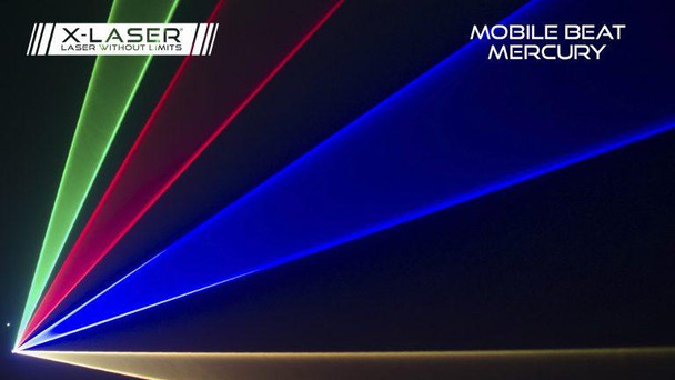 X-Laser Mobile Beat Mercury - 400mW RGB Entry Level Graphics or Aerial Laser