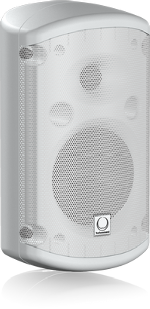 Turbosound TCI52-T-WH Pair of 2 Way 5'' Full Range Loudspeaker with Line Transformer for Installation Applications (White) - priced and sold in pairs 100x70 dispersion