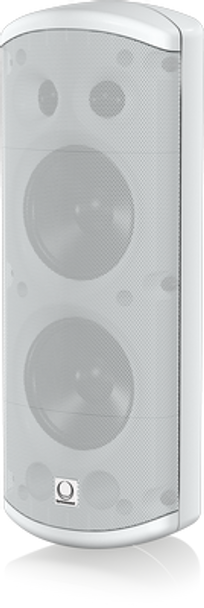 Turbosound TCI53-TR-WH Pair of Dual 2 Way 5'' Full Range Loudspeaker with Line Transformer for Installation Applications (Weather Resistant, White) - priced and sold in pairs 100x70 dispersion