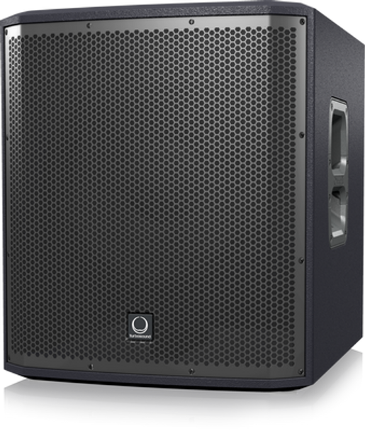 Turbosound iP12B 1,000 Watt Powered 12'' Subwoofer with Dual Amplifiers for Satellite Speakers