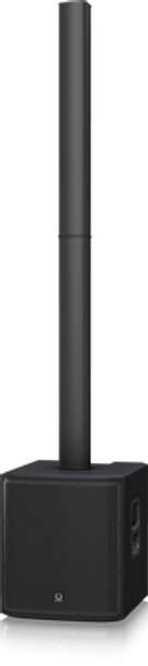 Turbosound iP2000 V2 1,000 Watt Powered Column Loudspeaker with a 12'' Subwoofer, 17 Neodymium Drivers