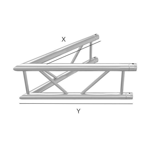 GLOBAL TRUSS IB-4058-V - 2-WAY 45 DEG. VERTICAL I-BEAM CORNER