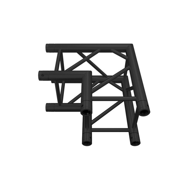 Global Truss SQ-4121 2-Way 90° F34 Square Truss Corner (Black Matte) 