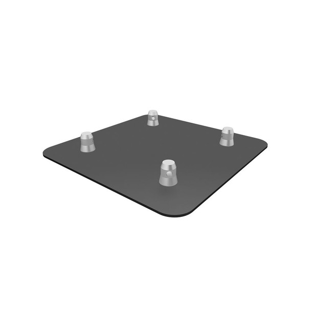 Global Truss 16" x 16" Black Aluminum Base Plate for F34 Truss