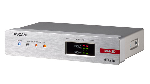 Tascam MM-2D-X - 2 MIC/LINE INPUT- 2 LINE OUTPUT DANTE CONVERTER XLR Tascam MM-2D-X - 2 MIC/LINE INPUT- 2 LINE OUTPUT DANTE CONVERTER XLR