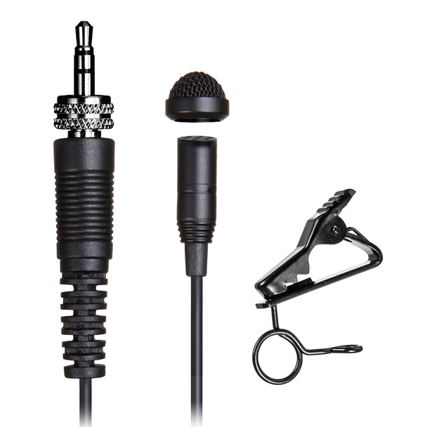 Tascam TM-10LB - Lavalier Microphone with Screw Lock Connector (Black)