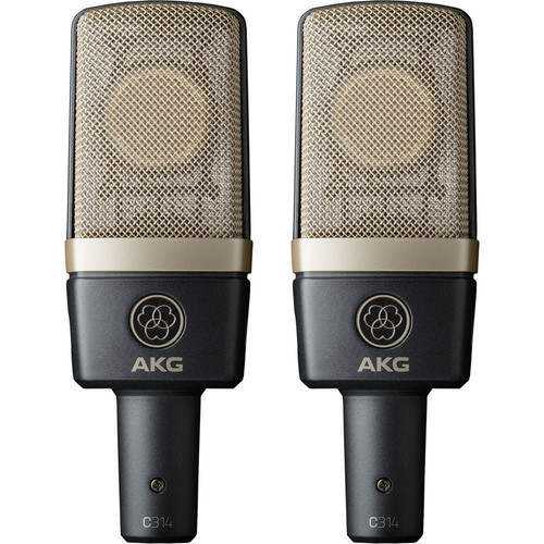 AKG C314 Multi-pattern Large-diaphragm Condenser Microphone - Matched Stereo Pair