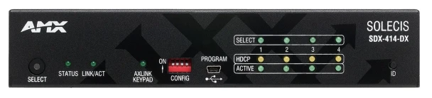 AMX SDX-414-DX Solecis 4x1 4K HDMI Digital Switcher