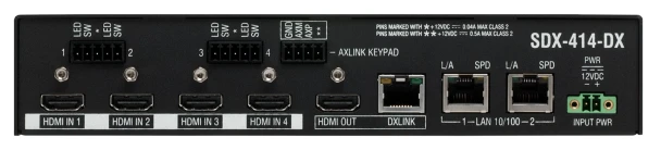 AMX SDX-414-DX Solecis 4x1 4K HDMI Digital Switcher