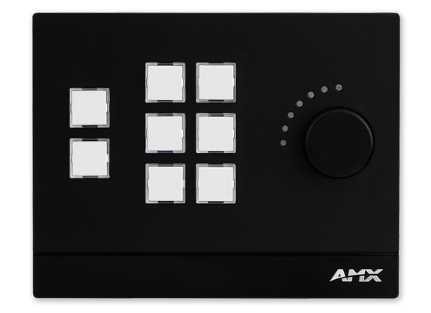 AMX MCP-108 Massio 8-Button ControlPad with Knob (Black)