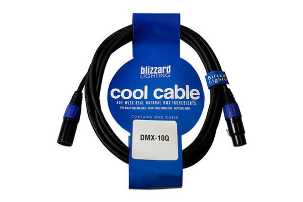 Blizzard Lighting DMX-10Q - 10' 3-pin XLR(M) - XLR(F) DMX Cable