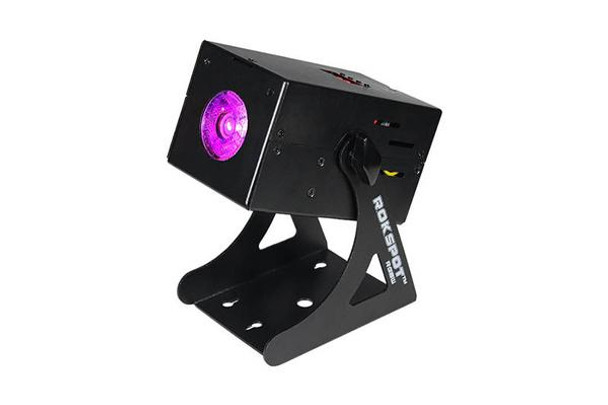 Blizzard Lighting ROKSPOT RGBW - Ultra-bright, ultra-compact LED pin spot with 1x 15W 4-in-1 RGBW OSRAM LED, 8° beam angle, flicker free 32-bit dimming, built-in programs, dimmer, strobe, DMX512, M/S, sound active, LED control panel, & powerCON com