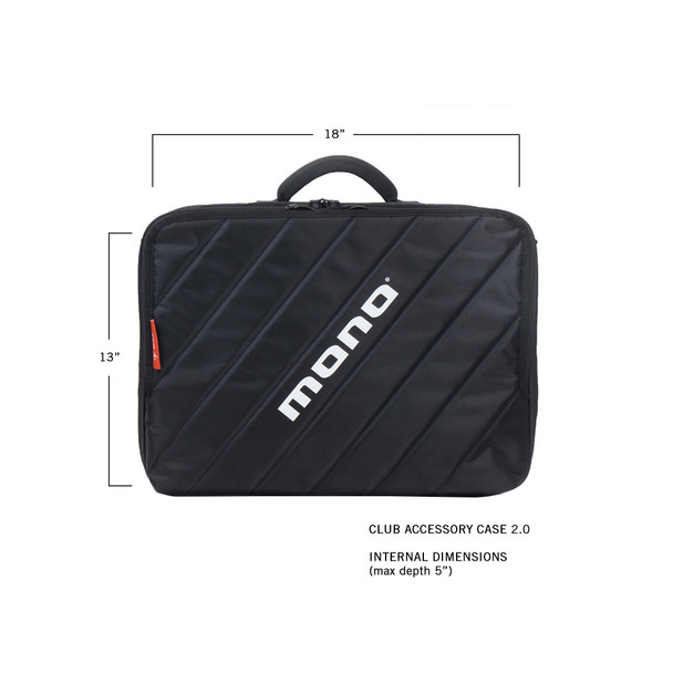 MONO M80-CLUB-V2-BLK - CLUB 2.0 ACCESSORY CASE (JET BLACK)