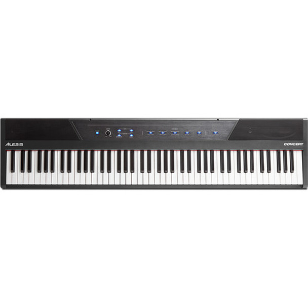 Alesis CONCERTXUS - Concert Piano 88-key semi-weighted digtal piano with 5 sounds, 25 watt speakers, fx, music and sustain pedal input.