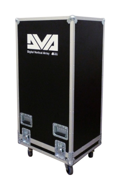 dB Technologies ADTF 3 - Flycase for 3 DVA T12 modules. Case equipped with self-centering metal cart to facilitate assembly and disassembly of modules