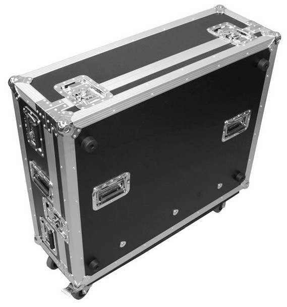 DEEJAY LED TBHX32DOGHOUSEW - Fly Drive Case For Behringer X32 Digital Mixer w/Wheels BLACK Color