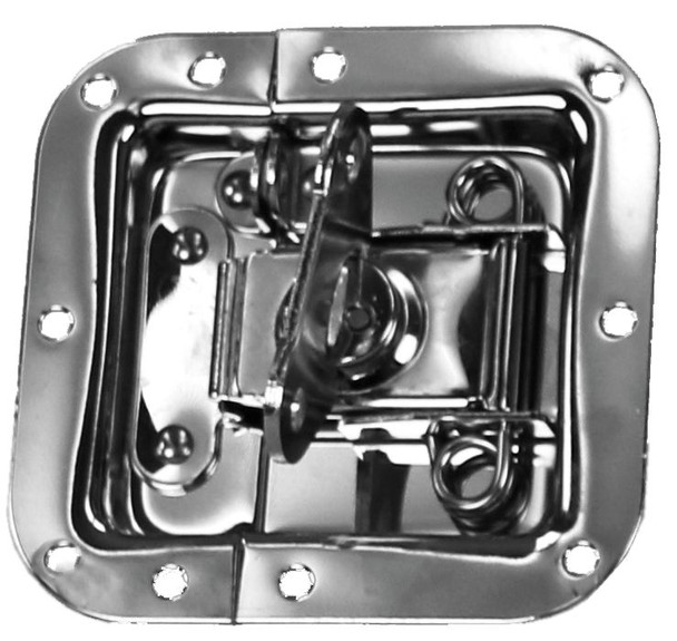 DEEJAY LED TBHMIDDLELATCH - Recessed Industrial Grade Bi-Position Spring Loaded Butterfly Latch with Padlock Tab used in Case Construction