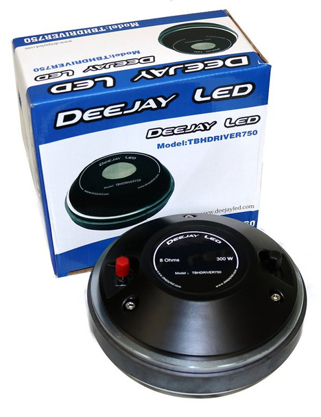 DEEJAY LED TBHDRIVER750 - 7.1-in 8 Ohm Large High Frequency Driver w/Titanium cone & 2-in Throat Opening