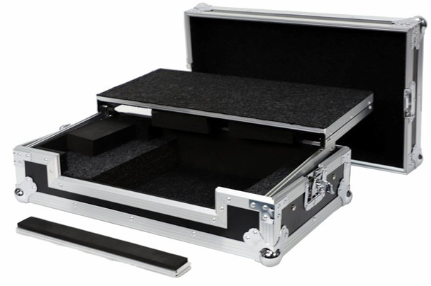 DeeJay LED Fly Drive Case for Pioneer Controllers (Black / Silver)