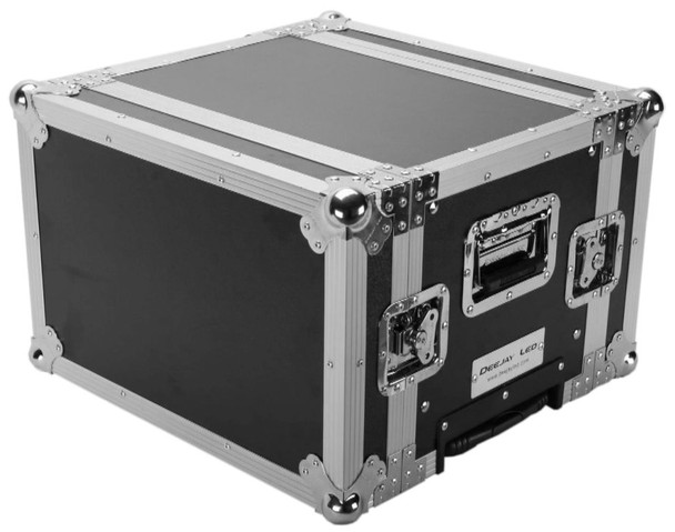 DeeJay LED 6 RU Effect Deluxe Case with Pull-Out Handle and Wheels (14" Deep)