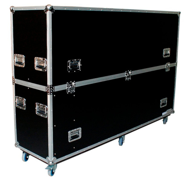 DEEJAY LED TBH2LED90WHEELS - Fly Drive Case For Two 90-in LED Televisions or Monitors or Similarly Sized Equipment w/Wheels