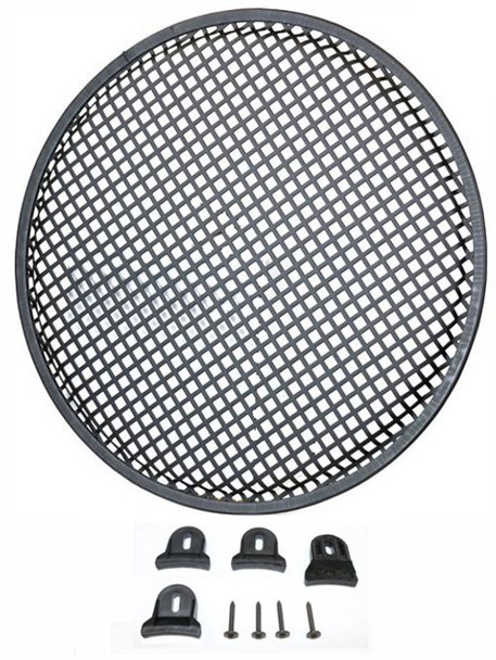 DEEJAY LED TBH15GR - 15-in Diameter Steel Monster Mesh Grill for 15-in Woofers with hardware 