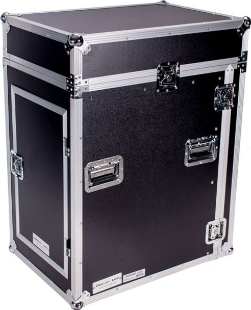 DeeJay LED 14 RU Slant Mixer Rack / 16 RU Vertical Rack System with Caster Board  DeeJay LED 14 RU Slant Mixer Rack / 16 RU Vertical Rack System with Caster Board