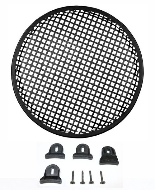 DEEJAY LED TBH12GR - 12-in Diameter Steel Monster Mesh Grill for 12-in Woofers with hardware