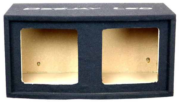 DEEJAY LED 2X10SQUARESEALED - Double Heavy Duty 10-in Square Woofer Empty Car Speaker Box 