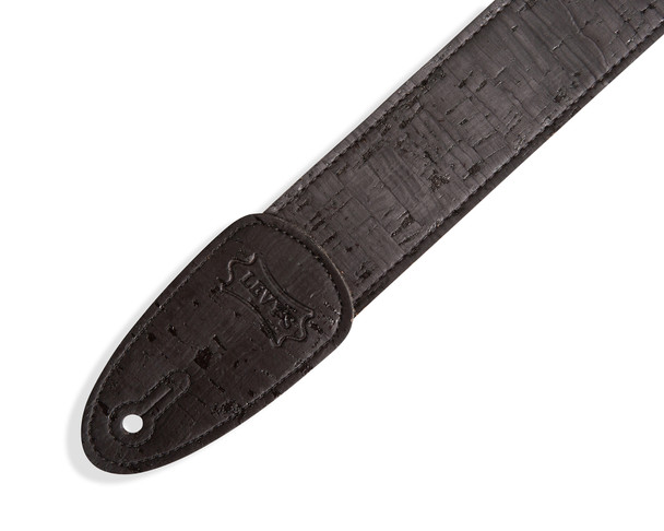 Levy's Leathers MX8-BLK - 2 inch Wide Cork Guitar Strap.