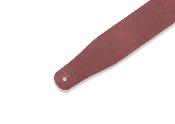 Levy's Leathers MV26AE-BRN - 2 1/2" Wide Brown Veg-tan Leather Guitar Strap