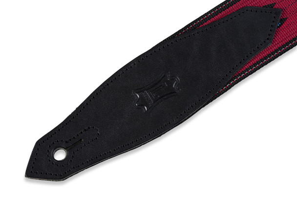 Levy's Leathers MSSN80-RED -  2" Wide Red Woven Guitar Strap.