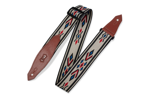 Levy's Leathers MSSN80-MLT -  2" Wide Multi Color Woven Guitar Strap.