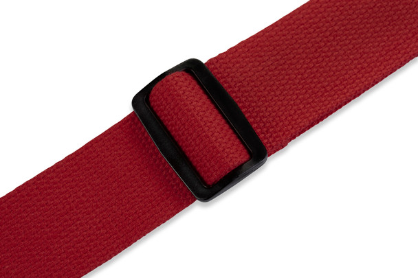 Levy's Leathers MSSC8-RED -  2" Wide Red Cotton Guitar Strap.
