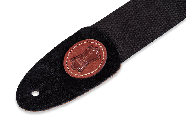 Levy's Leathers MSSC8-BLK -  2" Wide Black Cotton Guitar Strap.