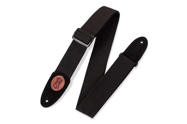 Levy's Leathers MSSC8-BLK -  2" Wide Black Cotton Guitar Strap.