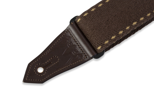 Levy's Leathers MSSC80-BRN -  2" Wide Brown Cotton Guitar Strap.