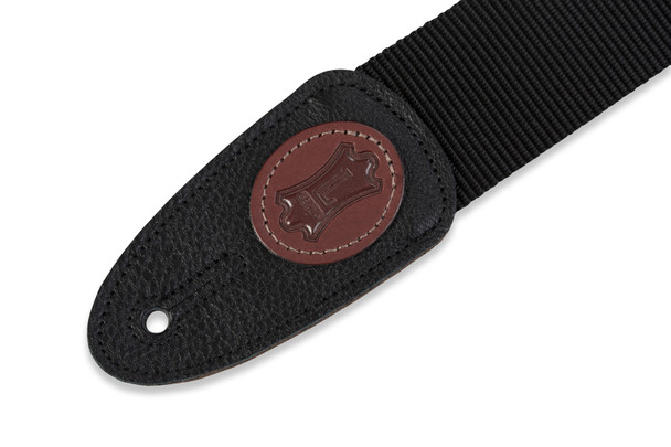 Levy's Leathers MSS8-BLK - 2" Wide Black Soft-hand Polypropylene Guitar Strap