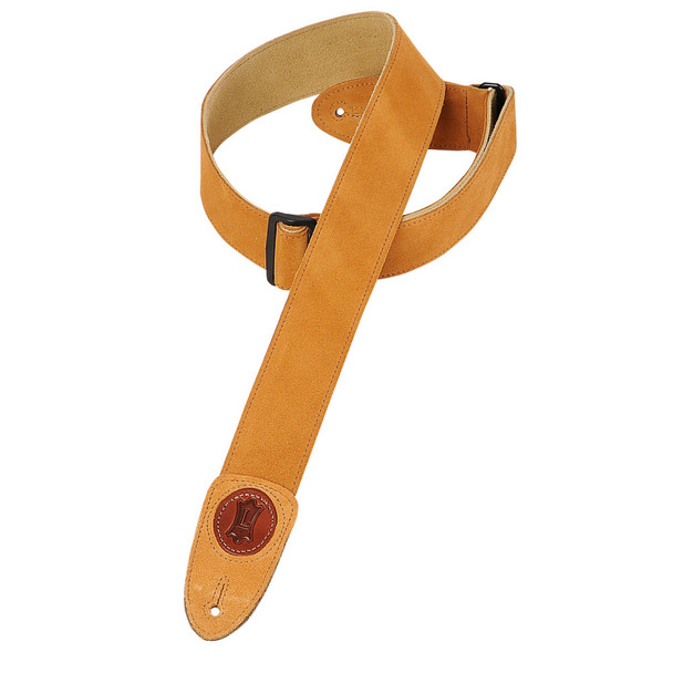 Levy's Leathers MSS7-HNY -  2" Wide Honey Suede Guitar Strap.