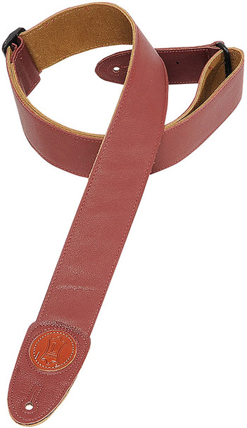 Levy's Leathers MSS7G-BRG -  2" Wide Burgundy Garment Leather Guitar Strap.