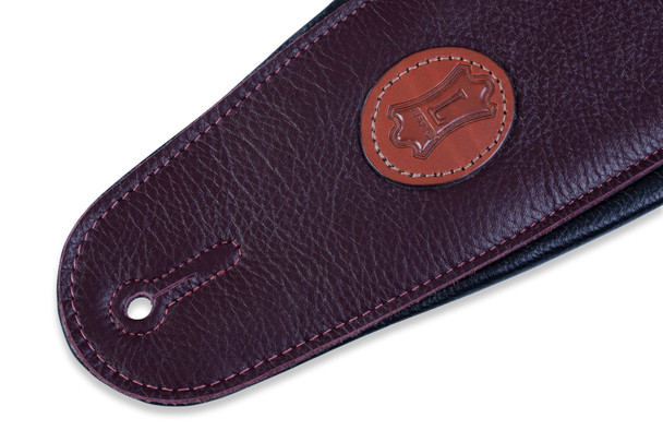 Levy's Leathers MSS2-4-BRG - 4 1/2" Wide Burgundy Garment Leather Bass Strap