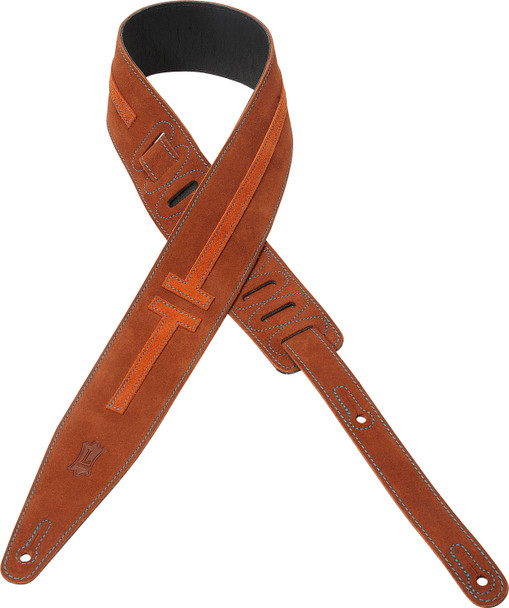 Levy's Leathers MSG317TAU-RST -  2 1/2" Suede Guitar Strap.