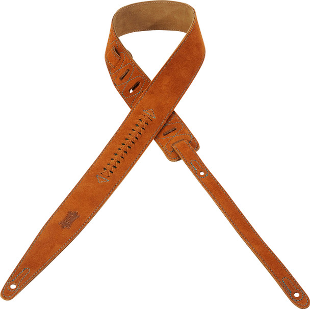 Levy's Leathers MS417PRG-HNY -  2" Suede Guitar Strap.