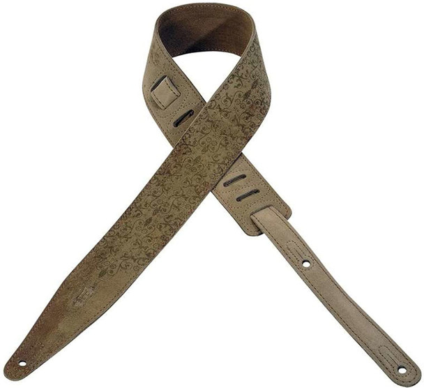 Levy's Leathers MS317SAD-004 -  2 1/2" Wide Suede Guitar Strap.