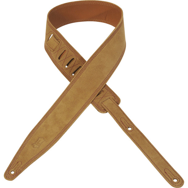 Levy's Leathers MS317EMP-STN -  2 1/2" Wide Stone Suede Guitar Strap.