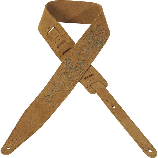 Levy's Leathers MS317E-001 -  2 1/2" Wide Suede Guitar Strap.