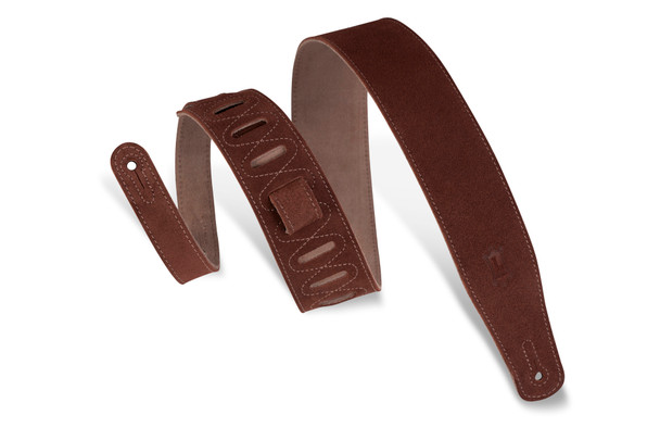 Levy's Leathers MS26-RST -  2 1/2" Wide Rust Suede Guitar Strap.