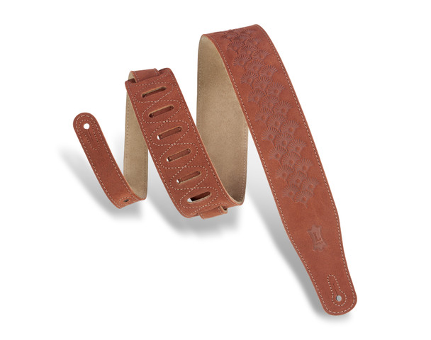 Levy's Leathers MS26DE-RST - 2 1/2" Wide Rust Suede Leather Guitar Straps