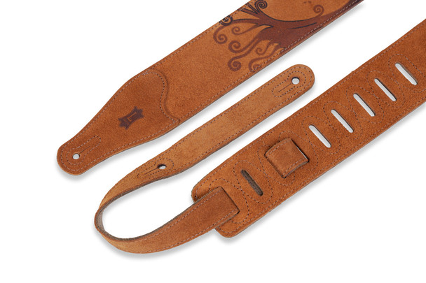 Levy's Leathers MS26COP-006 -  2 1/2" Wide Suede Guitar Strap.